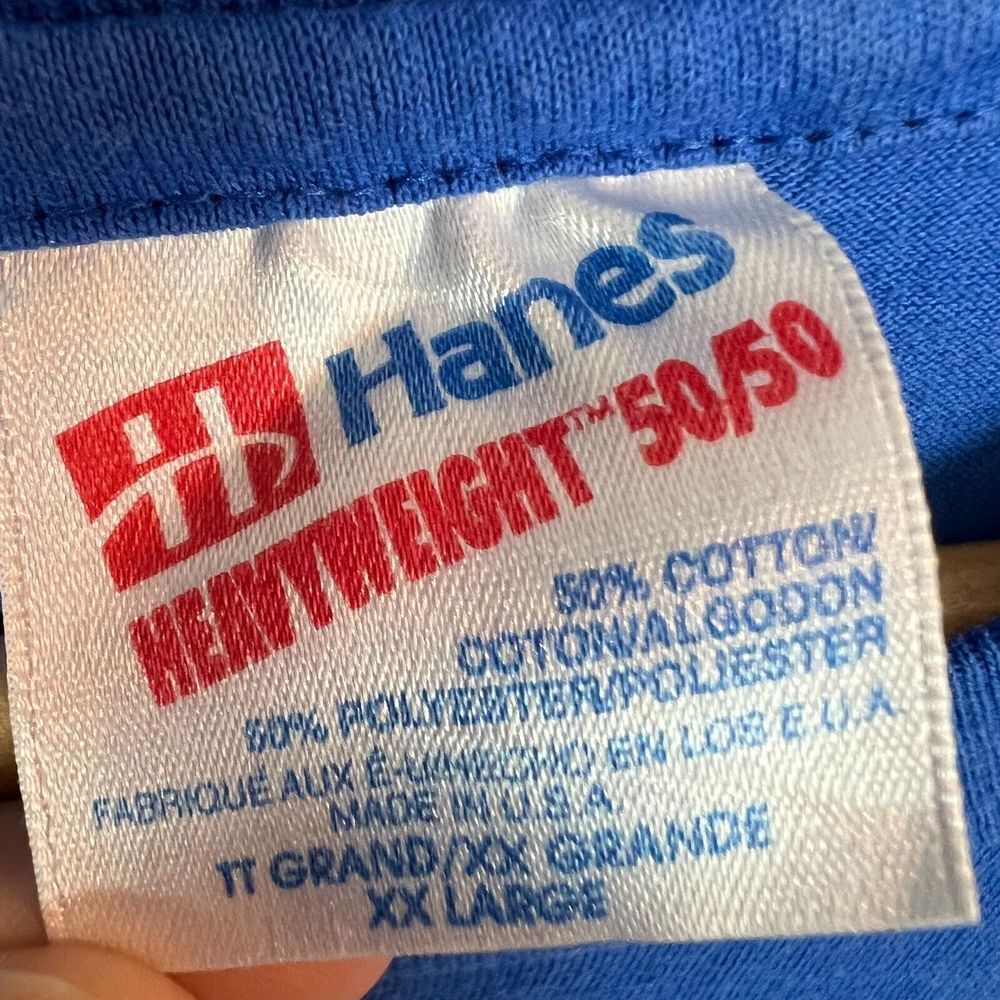 Vintage Franklin Parish Training School Shirt Adult XL Blue Single Stitch 90s‎ - Picture 6 of 11